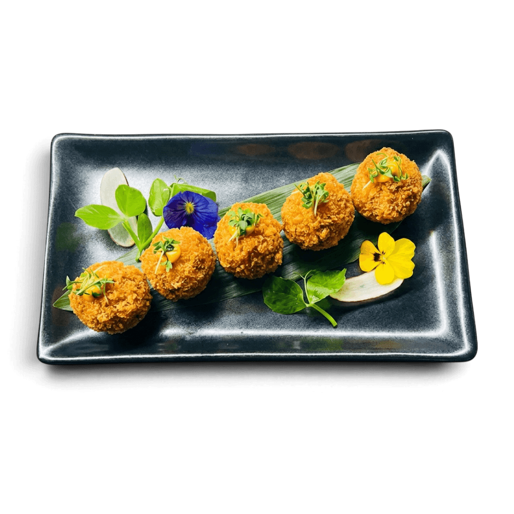 Crispy Croquettes med ris og laks (5 stk.)