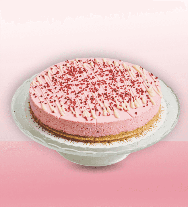10x Hindbær Cheesecake