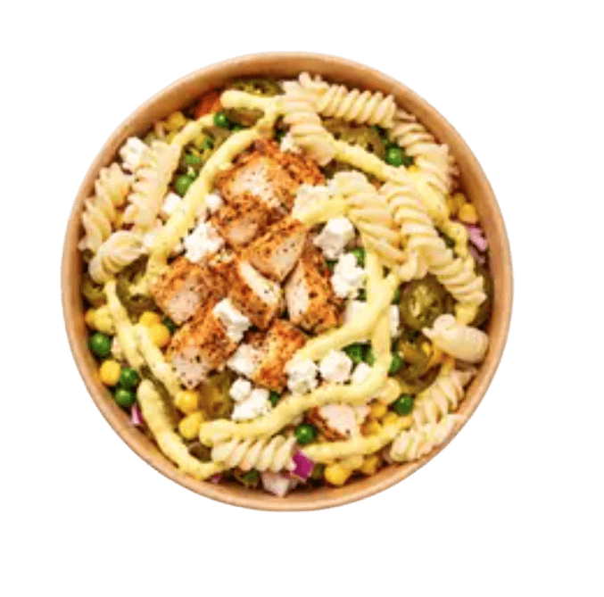 Pastasalat m. Almindelig kylling