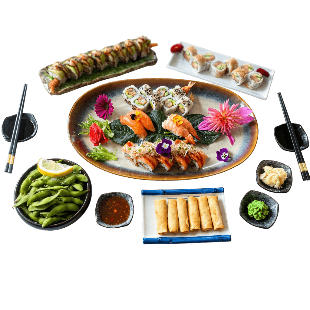 M menu 2 (36 stk + forretter + Edamame bønner)