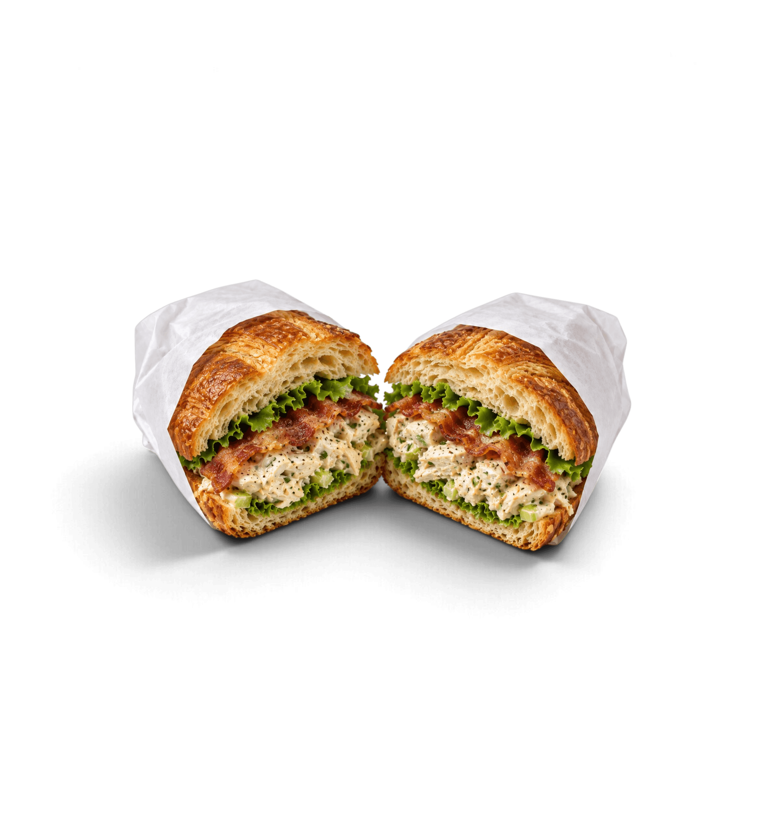 Luxus Croissant m. kyllingesalat og bacon