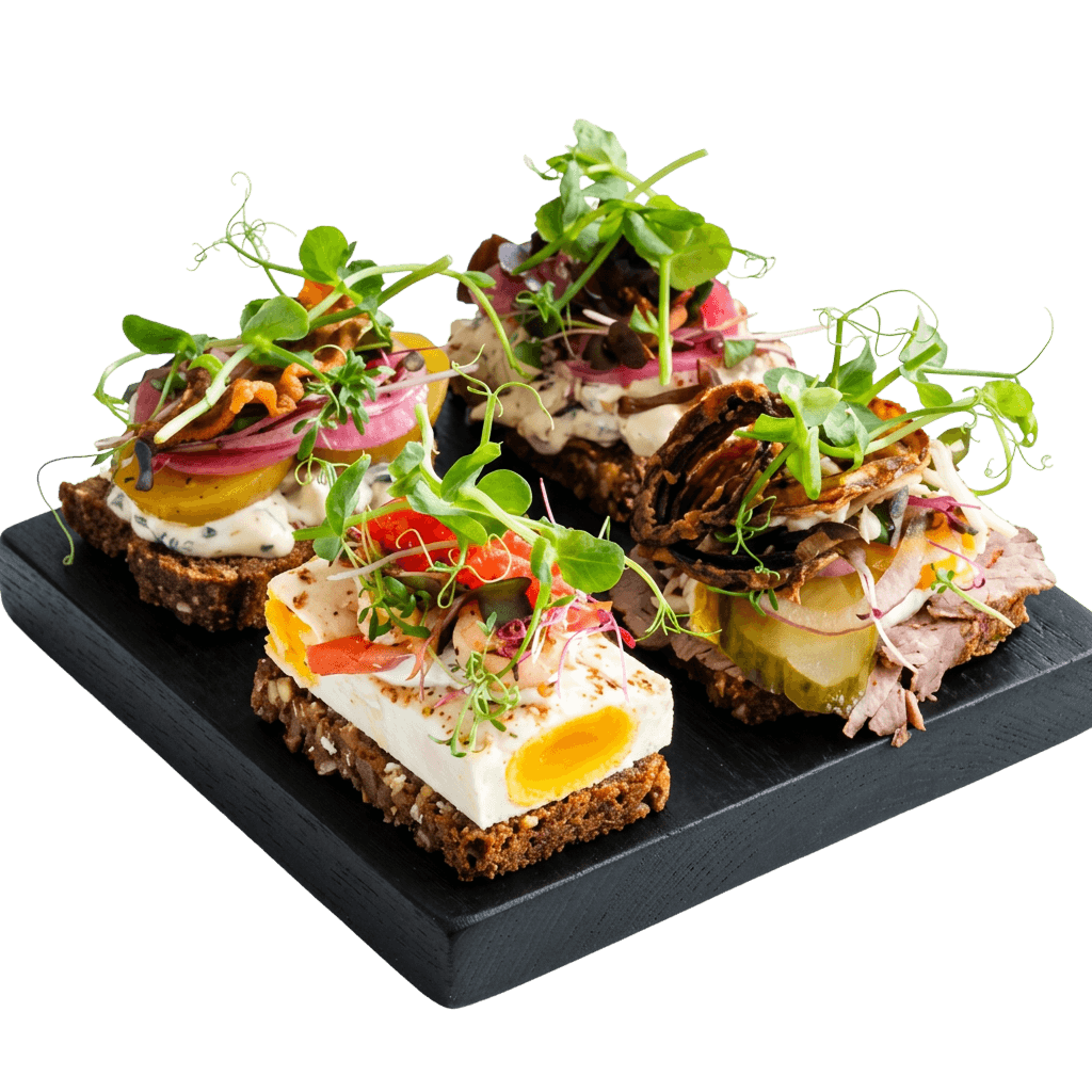 3x Mini Goumet Smørrebrød