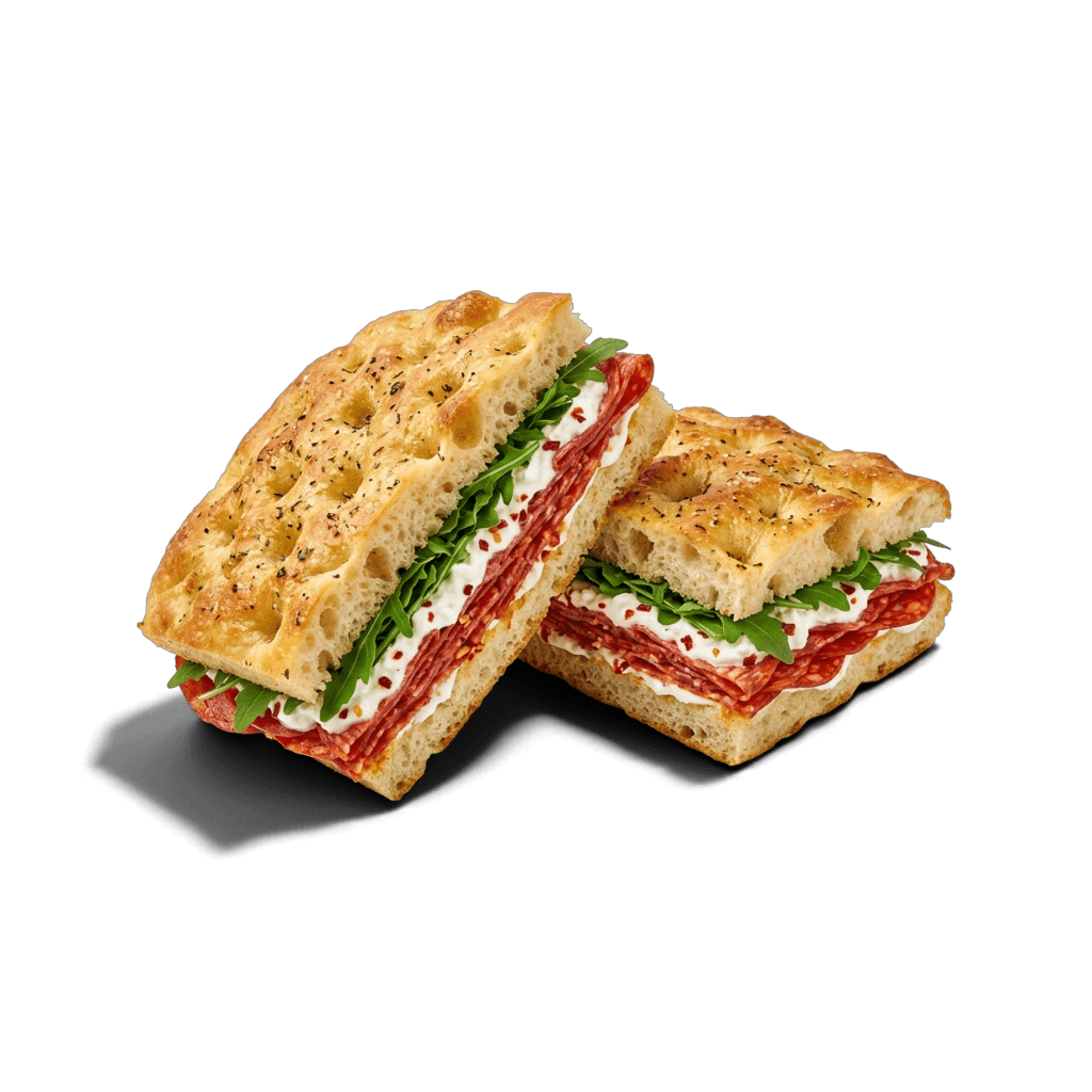 Salami Picante Focaccia