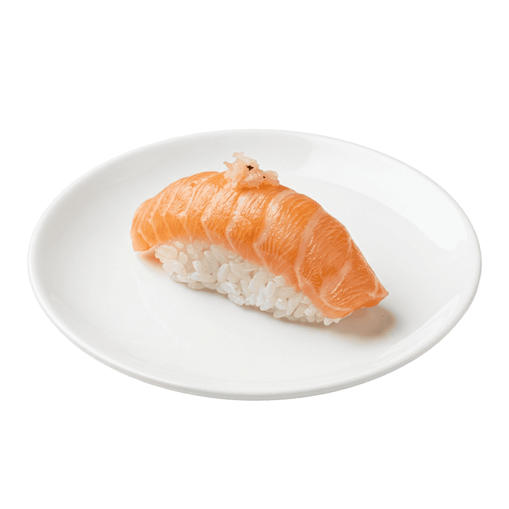 Laks & Hvidløg 1 stk nigiri