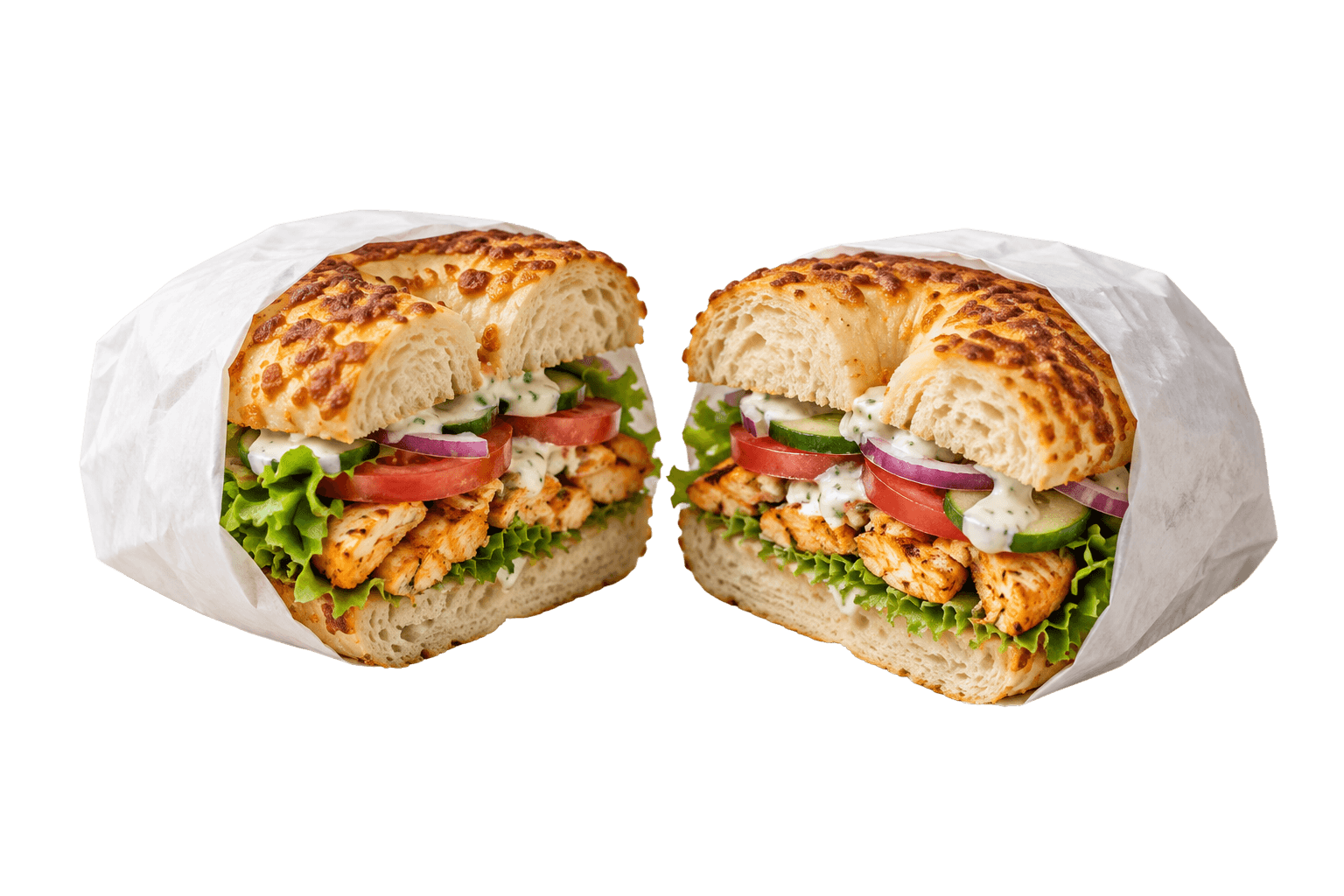 Bagel m. Spicy kylling
