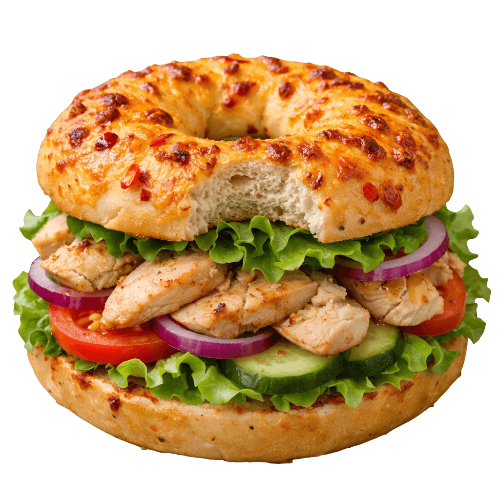 Chili Cheddar Bagel