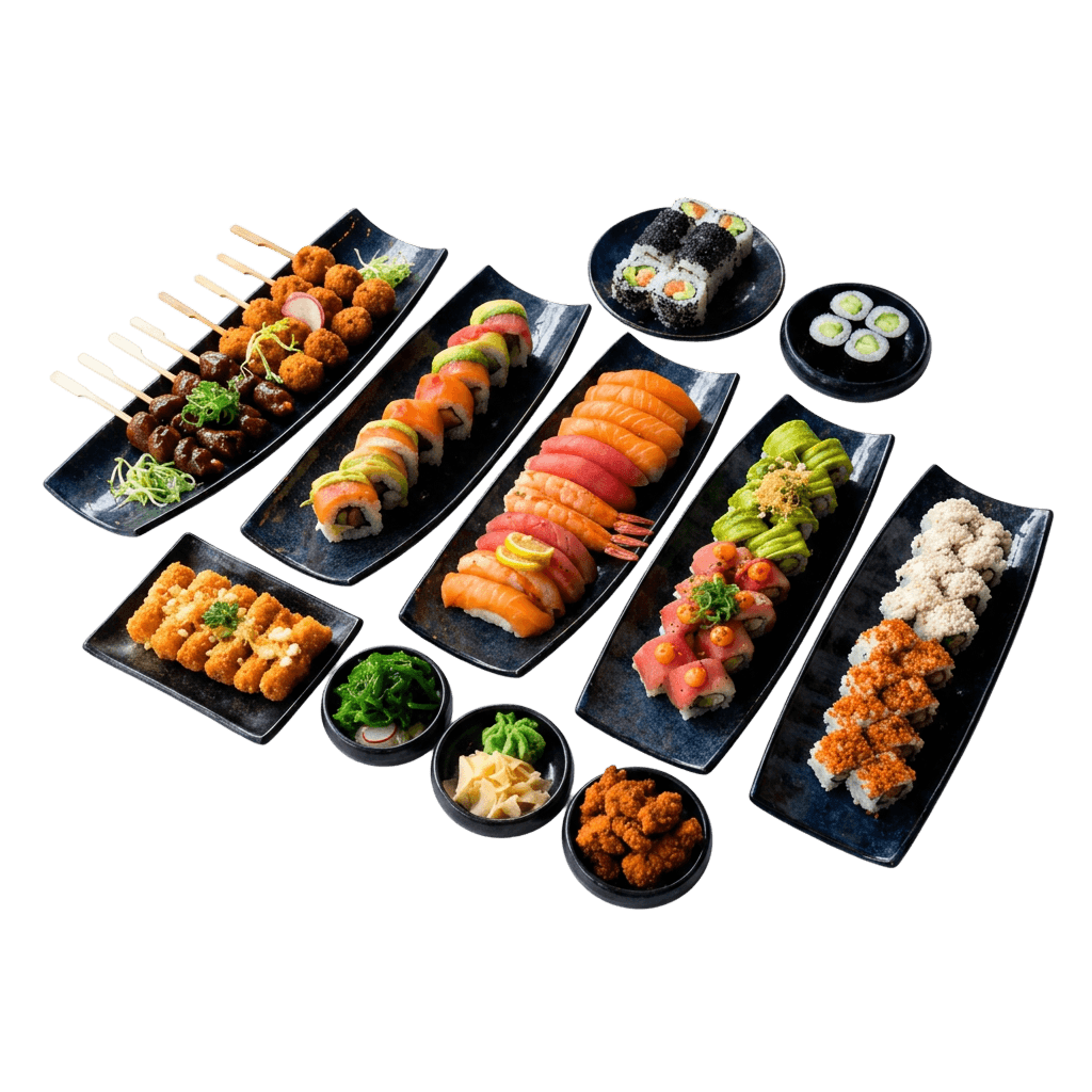 Menu 5 (68stk+Forretter+ sticks  til 4 personer )